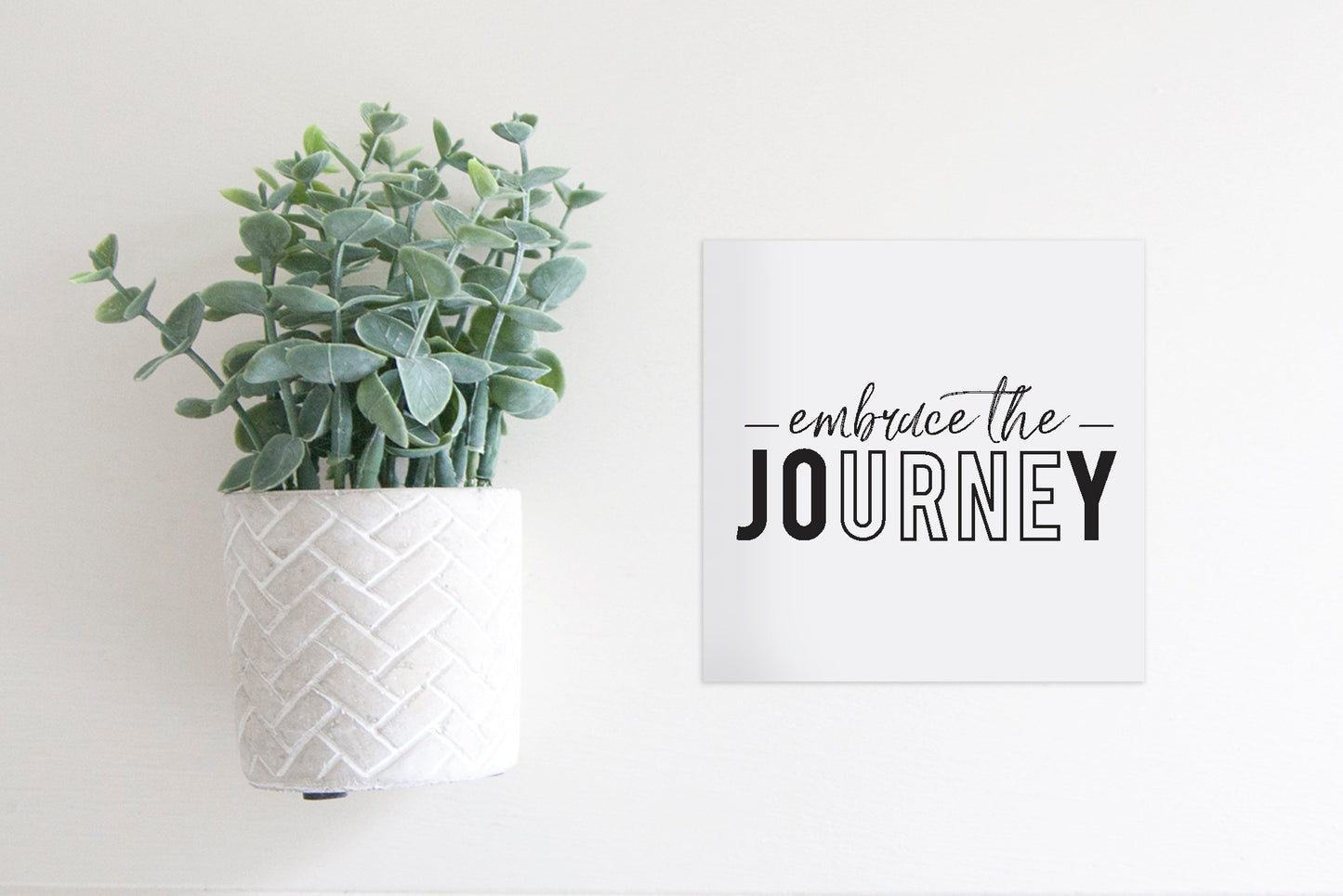 SLIGHTLY FLAWED MINI Sign Insert Only: Embrace the Journey | Magnetic Sign INSERT ONLY