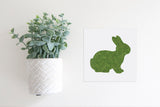 SLIGHTLY FLAWED MINI Sign Insert Only: Moss Bunny (Spring/Easter) | Magnetic Sign INSERT ONLY