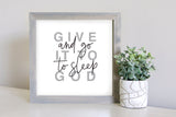 Medium Size Sign Insert: Give It To God | Magnetic Sign INSERT ONLY