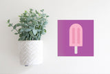 SLIGHTLY FLAWED MINI Sign Insert Only: Popsicle Icon (Summer) | Magnetic Sign INSERT ONLY