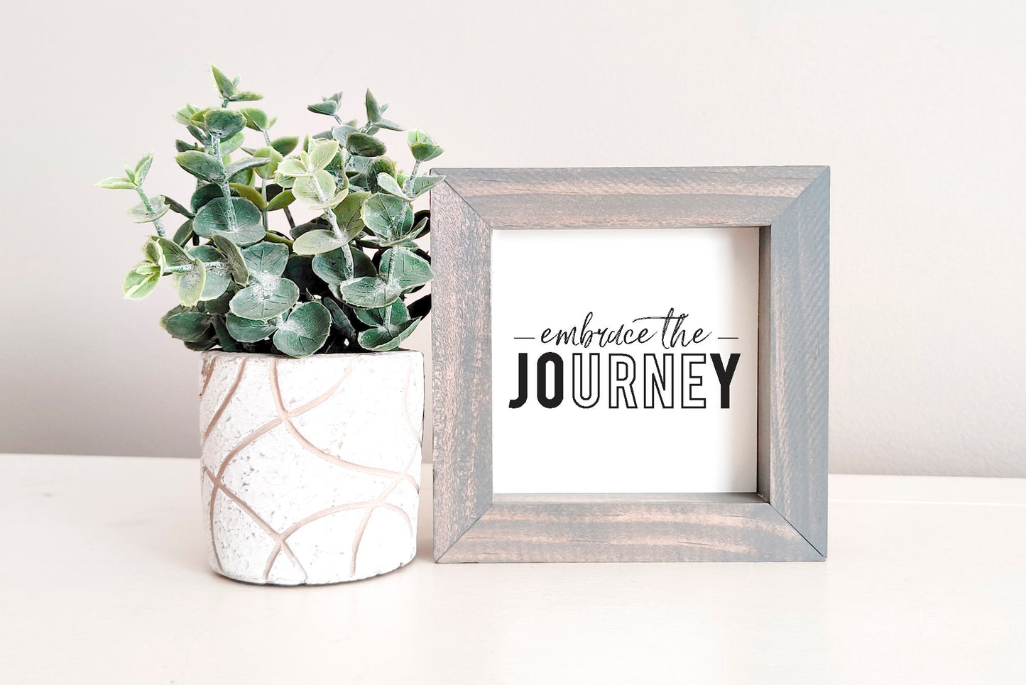 SLIGHTLY FLAWED MINI Sign Insert Only: Embrace the Journey | Magnetic Sign INSERT ONLY