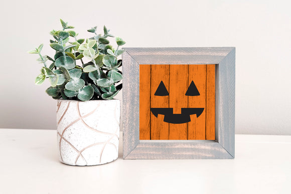 MINI Sign Insert Only: Jack-O-Lantern Face (Halloween) | Magnetic Sign INSERT ONLY