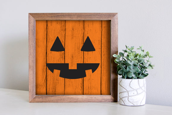 Medium Size Sign Insert: Jack-O-Lantern Face (Halloween) | Magnetic Sign INSERT ONLY