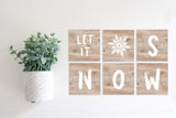 Magnetic Banner Insert: Let It Snow | Magnetic Banner INSERTS ONLY