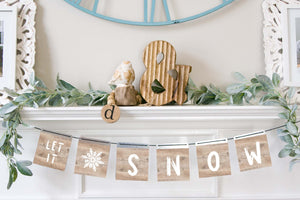 Magnetic Banner Insert: Let It Snow | Magnetic Banner INSERTS ONLY