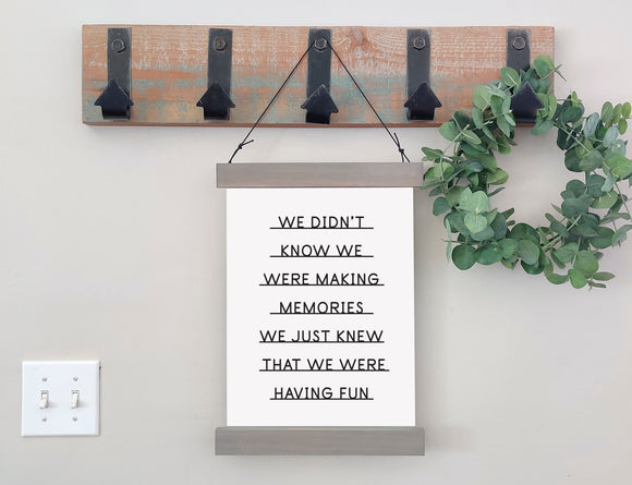 Magnetic Wall Hanging Insert: Making Memories | INSERT ONLY