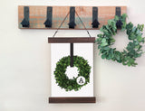 Magnetic Wall Hanging Insert: Monogram Wreath (Everyday/Wedding/Bridal) | INSERT ONLY