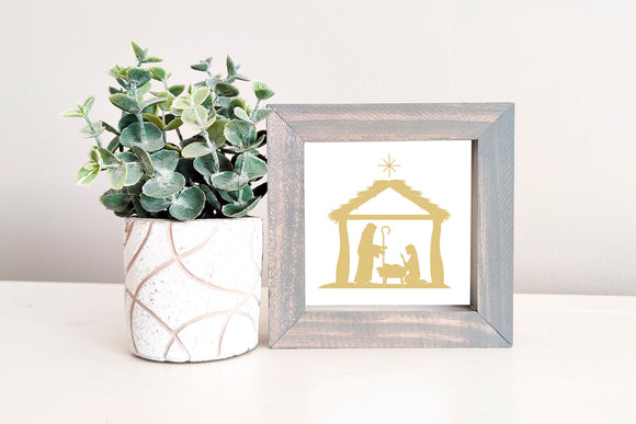 MINI Sign Insert Only: Nativity (Christmas) | Magnetic Sign INSERT ONLY