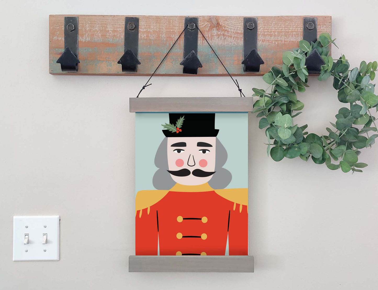 Magnetic Wall Hanging Insert: Nutcracker Portrait (Christmas) | INSERT ONLY