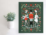 Magnetic Wall Hanging Insert: Nutcracker Happy Holidays Collage (Christmas) | INSERT ONLY | *NOT LICENSED FOR WHOLESALE*