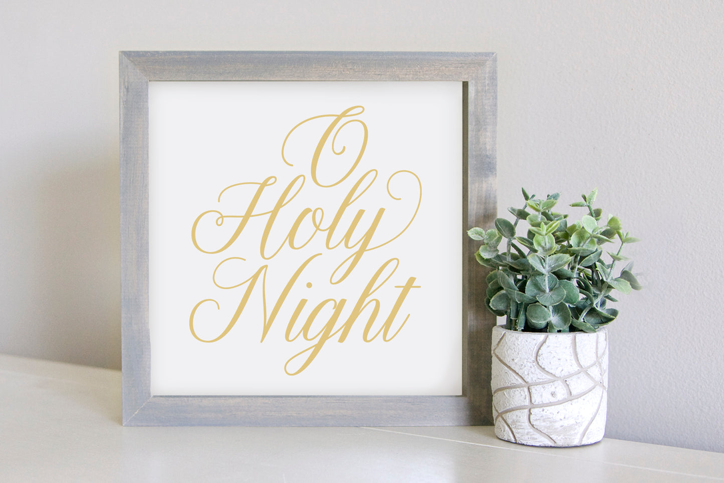 SLIGHTLY FLAWED Medium Size Sign Insert: O Holy Night (Christmas) | Magnetic Sign INSERT ONLY