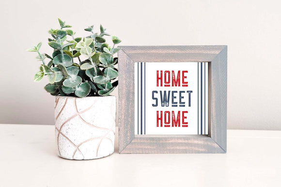 MINI Sign Insert Only: Patriotic Home Sweet Home (Summer/Fourth of July) | Magnetic Sign INSERT ONLY