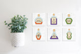 Magnetic Banner Insert: Color Potion Bottles (Halloween) | Magnetic Banner INSERTS ONLY