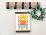 Magnetic Wall Hanging Insert: Retro Sunshine (Summer) | INSERT ONLY