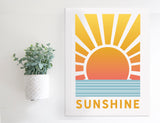 Magnetic Wall Hanging Insert: Retro Sunshine (Summer) | INSERT ONLY