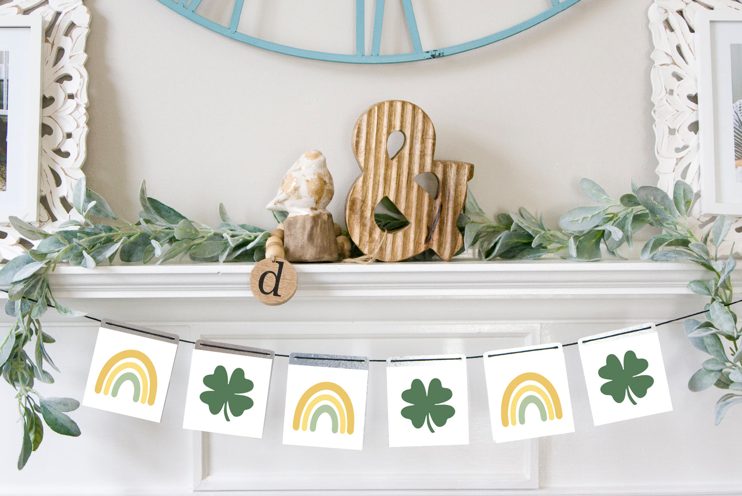 Magnetic Banner Insert: Rainbows and Clovers (St. Patrick/Spring) | Magnetic Banner INSERTS ONLY