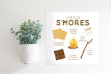 Medium Size Sign Insert: Smores (Summer/Fall) | Magnetic Sign INSERT ONLY