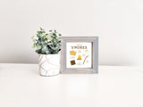 MINI Sign Insert Only: Smores (Summer/Fall) | Magnetic Sign INSERT ONLY