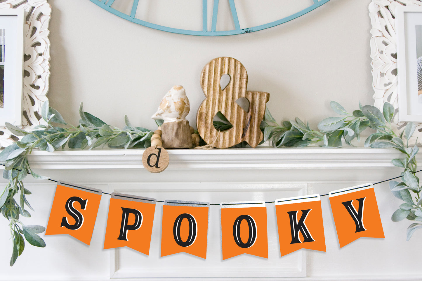 Magnetic Banner Insert: Spooky with Pennant Edge (Halloween) | Magnetic Banner INSERTS ONLY