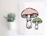 Magnetic Wall Hanging Insert: Spring Mushrooms | INSERT ONLY