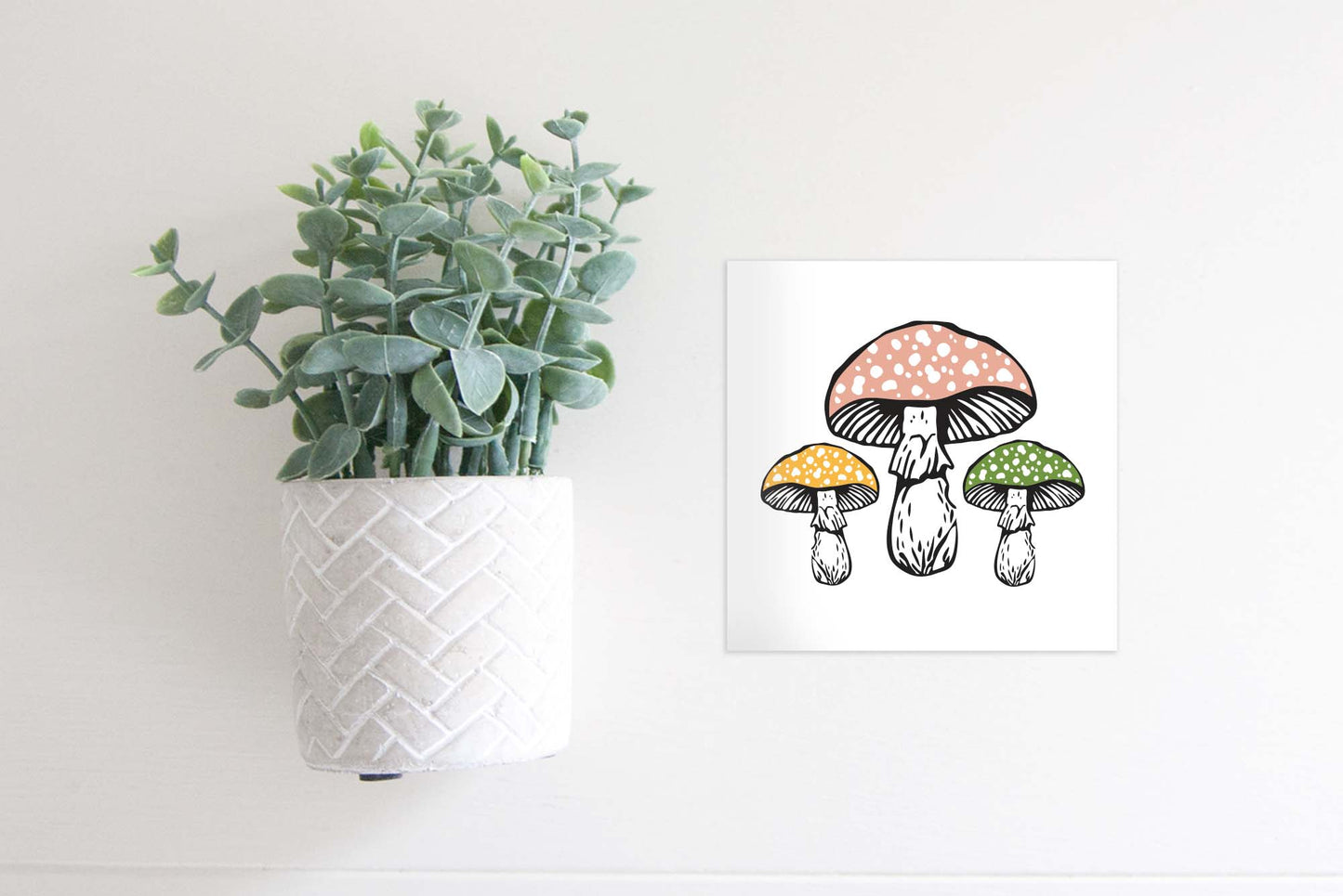 MINI Sign Insert Only: Spring Mushrooms | Magnetic Sign Insert Only