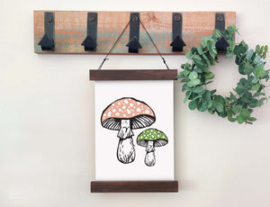 Magnetic Wall Hanging Insert: Spring Mushrooms | INSERT ONLY