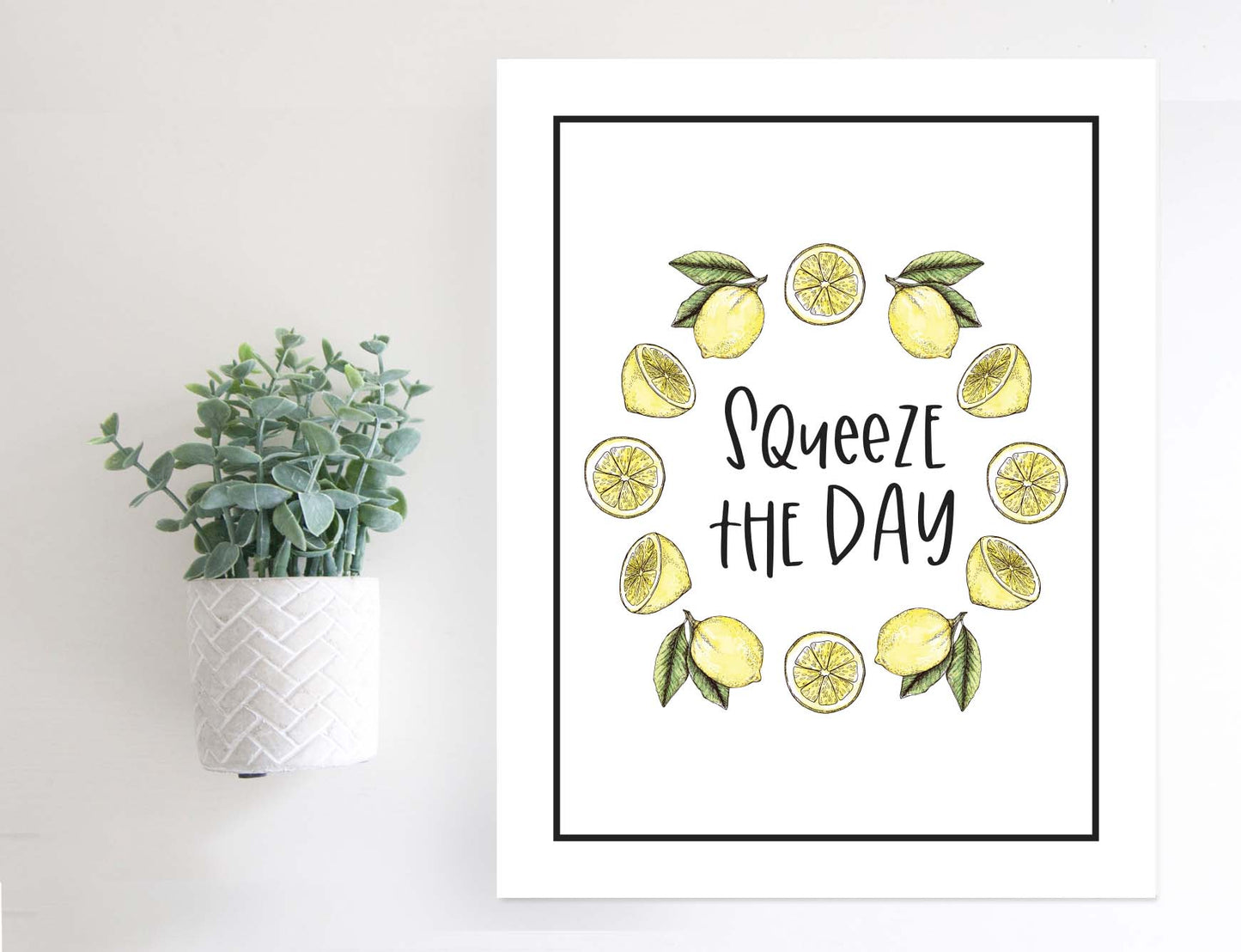 Magnetic Wall Hanging Insert: Squeeze the Day (Summer) | INSERT ONLY