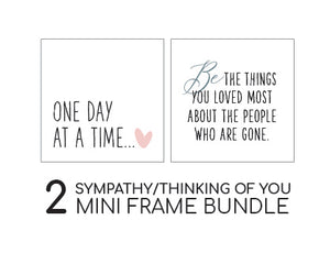 MINI Sign Inserts Only: Sympathy Insert Bundle Set of 2 | Magnetic Sign INSERTS ONLY