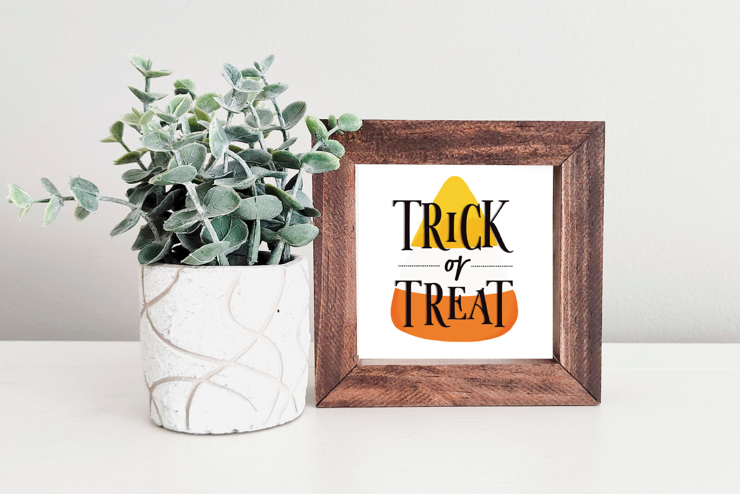 SLIGHTLY FLAWED MINI Sign Insert Only: Trick or Treat (Halloween) | Magnetic Sign INSERT ONLY