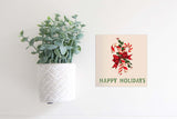 SLIGHTLY FLAWED MINI Sign Insert Only: Happy Holidays Candy Cane(Christmas) | Magnetic Sign INSERT ONLY