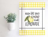 Magnetic Wall Hanging Insert: When Life Gives Lemons (Summer) | INSERT ONLY