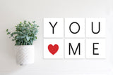 Magnetic Banner Insert: You And Me (Winter/Valentine's) | Magnetic Banner INSERTS ONLY