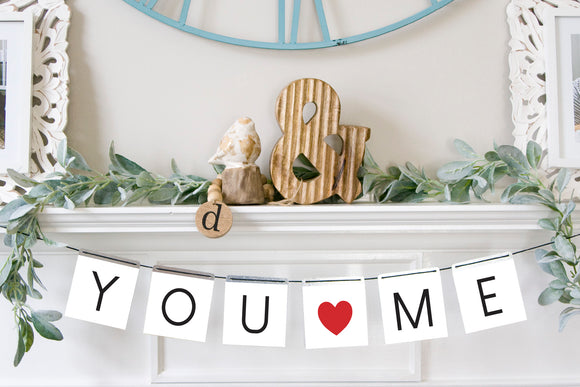 Magnetic Banner Insert: You And Me (Winter/Valentine's) | Magnetic Banner INSERTS ONLY