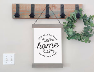 Magnetic Wall Hanging Insert: You Belong Here | INSERT ONLY