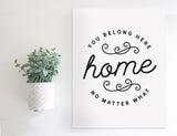 Magnetic Wall Hanging Insert: You Belong Here | INSERT ONLY