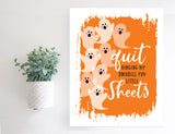 SLIGHTLY FLAWED Magnetic Wall Hanging Insert: You Little Sheets - Orange (Halloween) | INSERT ONLY